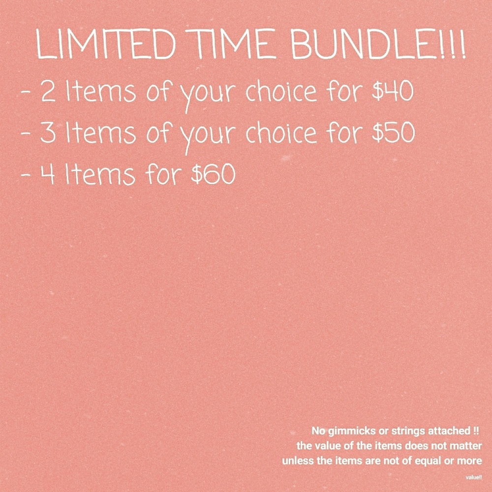 ITEM BUNDLE !! LIMITED TIME